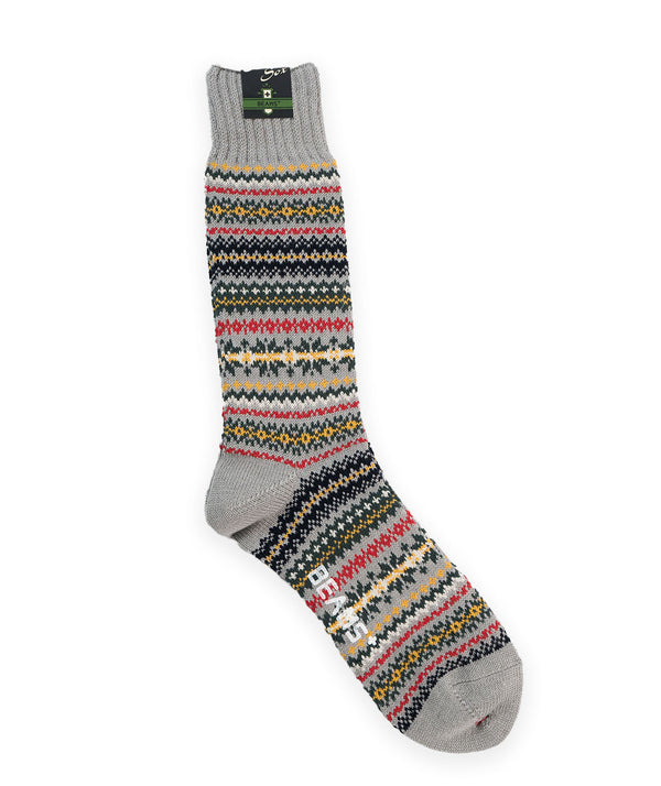 Beams Plus Fairisle socks - Grey