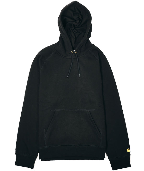 CARHARTT: Hooded Chase Sweat Cotton/Polyester Sweat, 13 oz "Black / Gold"