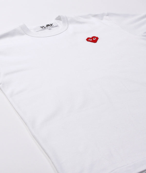 CDG Play - Invader Heart T-Shirt - White