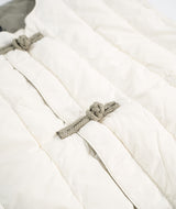 Taion x Beams Reversible China Button Inner Down Vest - Off White/Sage