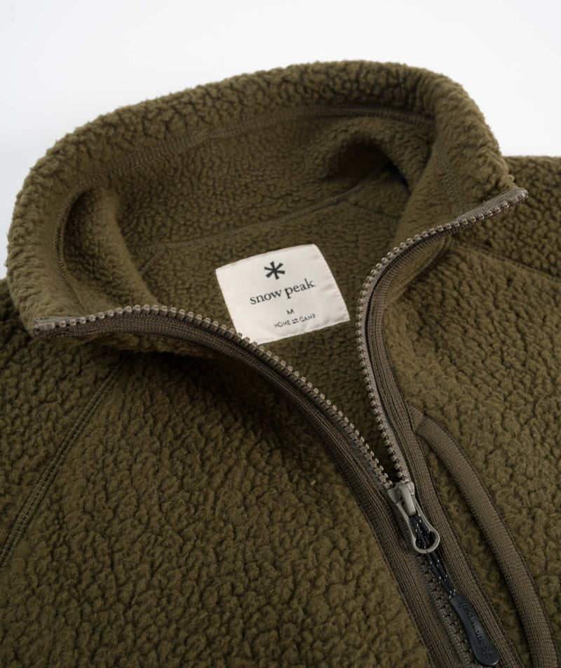 Snow Peak Thermal Boa Fleece Jacket - Olive