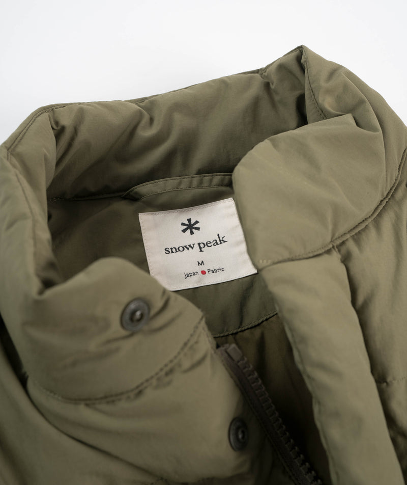 Snow Peak Recycled Down Jacket - Olive