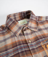 Aries Plaid Flannel Shirt - Brick