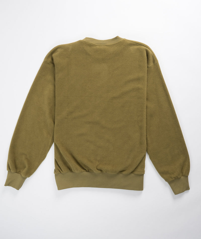 Aries Reverse Fleece Temple Sweat - Olive