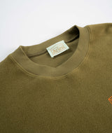 Aries Reverse Fleece Temple Sweat - Olive