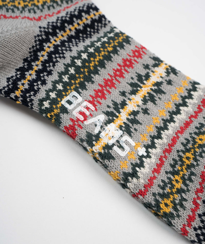 Beams Plus Fairisle socks - Grey