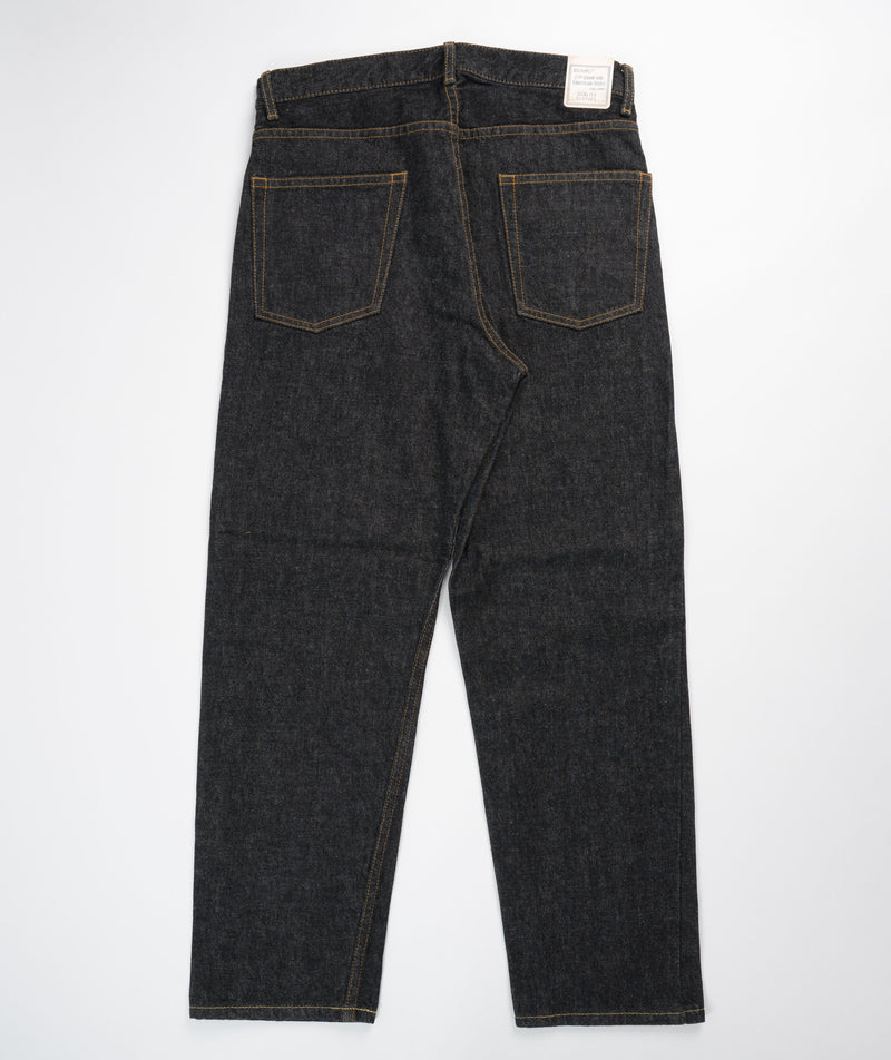 Beams Plus 5 Pocket wide denim - Black