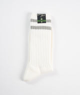 Beams Plus Schoolboy socks - White/Grey