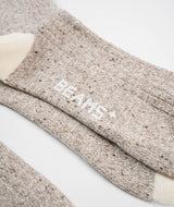 Beams Plus Rag sock - Oatmeal/Green