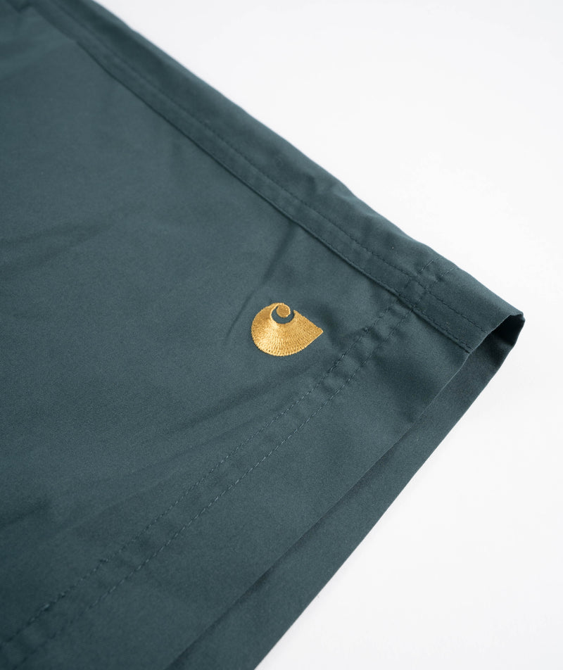 Carhartt WIP Chase Swim Trunks - Botanic/Gold