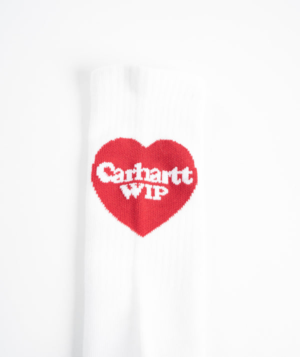 Carhartt WIP Heart Socks - White