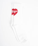 Carhartt WIP Heart Socks - White