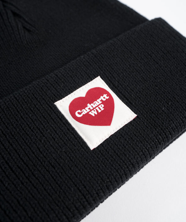 Carhartt WIP Heart Beanie - Black