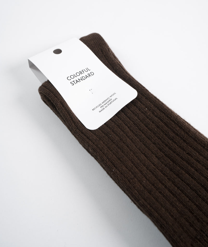 Colorful Standard - Merino Wool Blend Sock - Coffee Brown