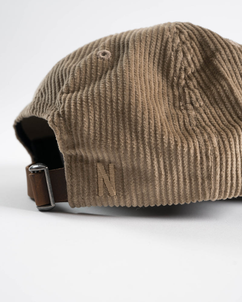 Norse Projects Wide Wale Corduroy Sports Cap - Utility Khaki