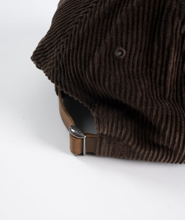 Norse Projects Wide Wale Corduroy Sports Cap - Espresso