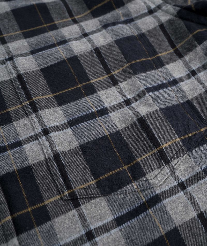 Norse Projects Anton Organic Flannel Check Shirt - Medium Grey