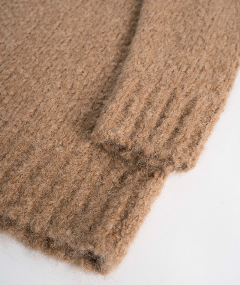 Norse Projects Rasmus Relaxed Flame Alpaca Sweater - Camel