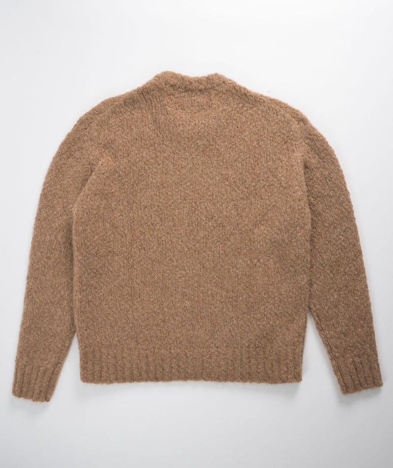 Norse Projects Rasmus Relaxed Flame Alpaca Sweater - Camel