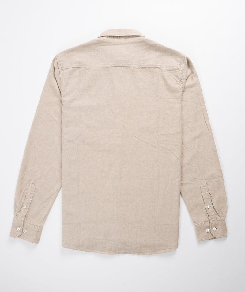 Norse Projects Anton Organic Flannel Shirt - Utility Khaki