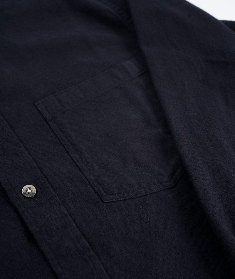Norse Projects Anton Organic Flannel Shirt - Dark Navy