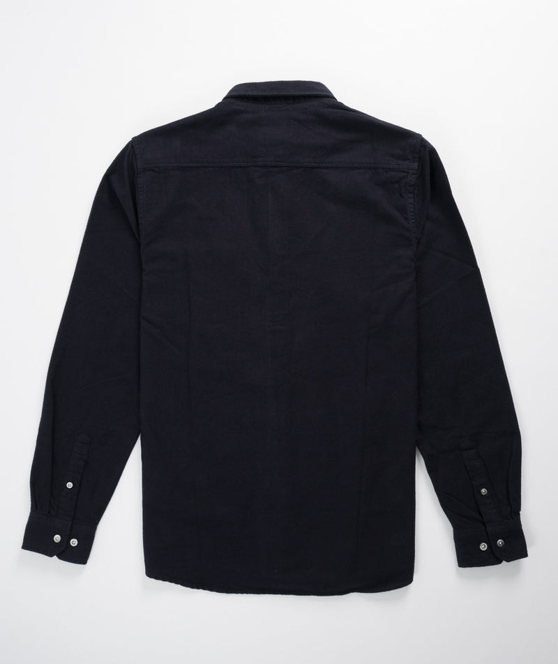 Norse Projects Anton Organic Flannel Shirt - Dark Navy