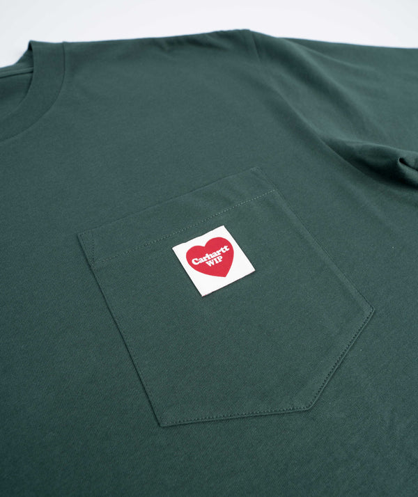 Carhartt WIP Pocket Heart T-Shirt - Discovery Green