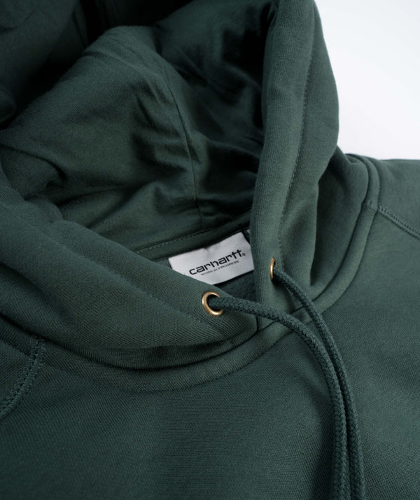 Carhartt WIP Hooded Chase Sweat - Discovery Green/Gold