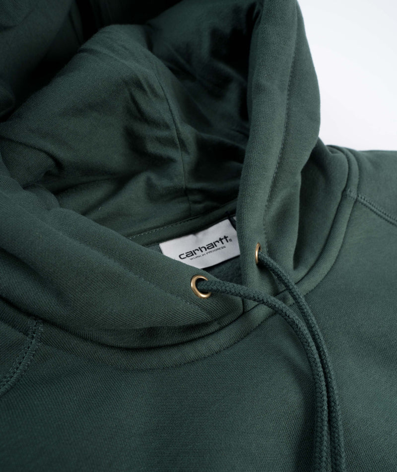 Carhartt WIP Hooded Chase Sweat - Discovery Green/Gold