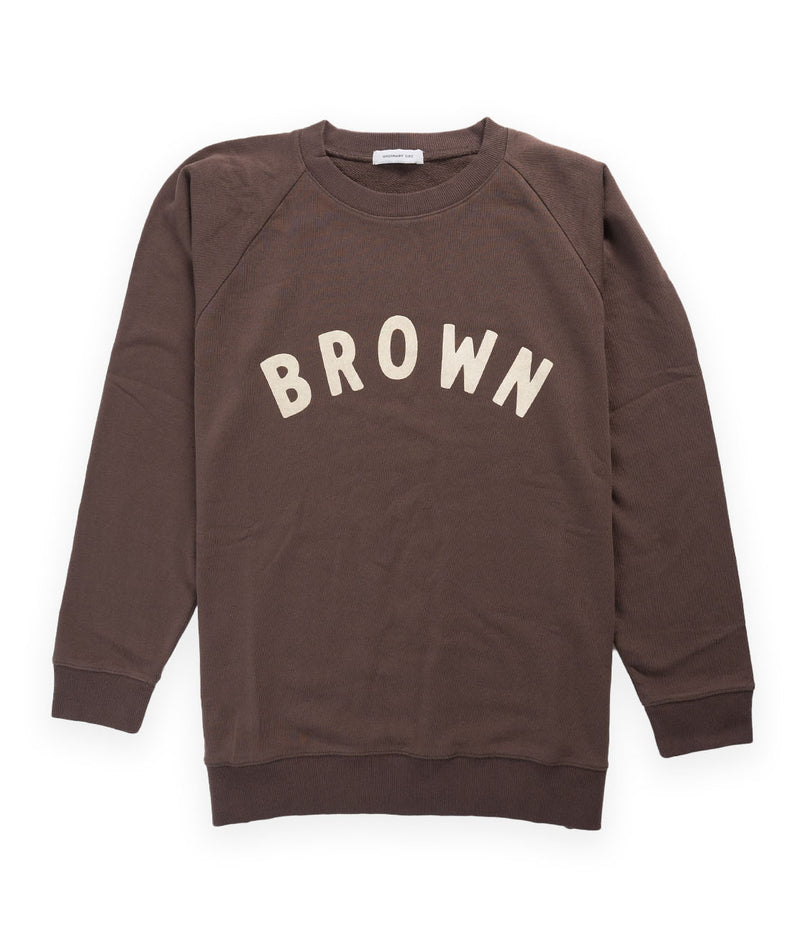 Ordinary Fits Brown Print Sweat - Brown