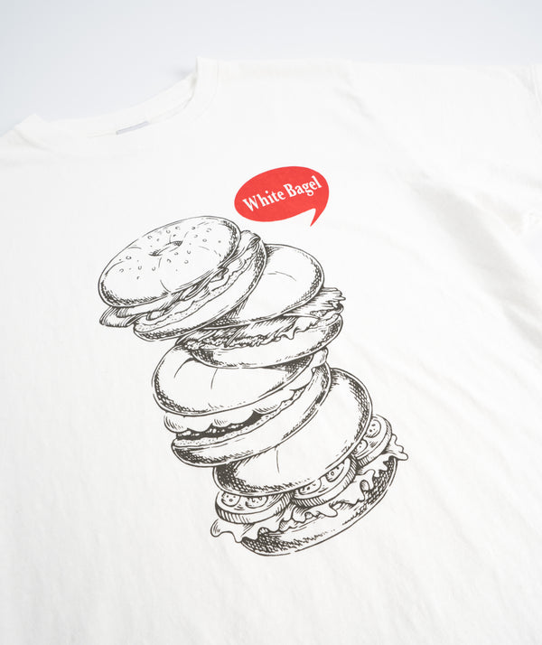 Ordinary Fits Bagel Print T-Shirt - White