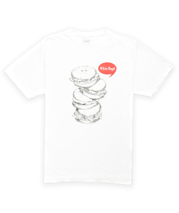 Ordinary Fits Bagel Print T-Shirt - White