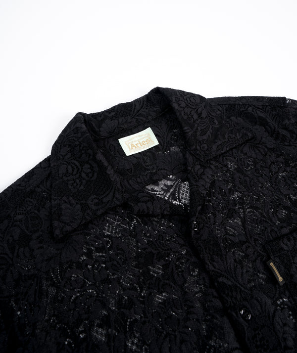 Aries Lace Hawaiian Shirt - Black