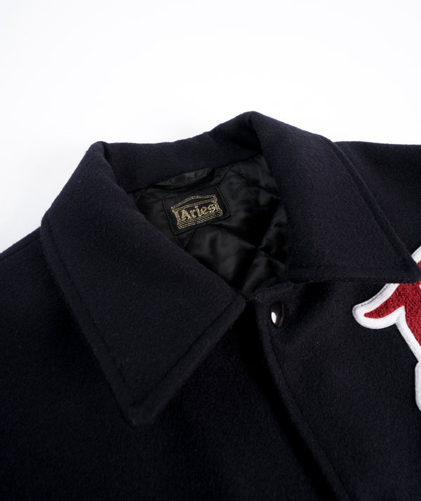 Aries Wool Varsity Jacket - Black