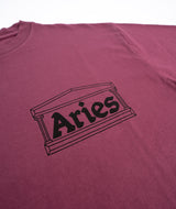 Aries Temple Short Sleeve Tee - Burgundy