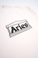 Aries Temple Short Sleeve Tee - Pale Pink