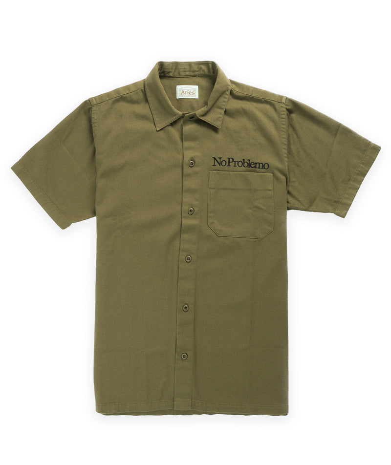 Aries Mini Problemo Uniform Shirt - Olive