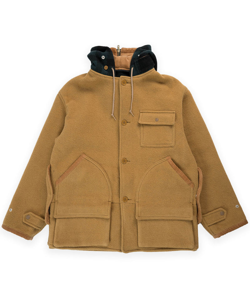 Beams Heavy Melton Hunting Parka - Camel