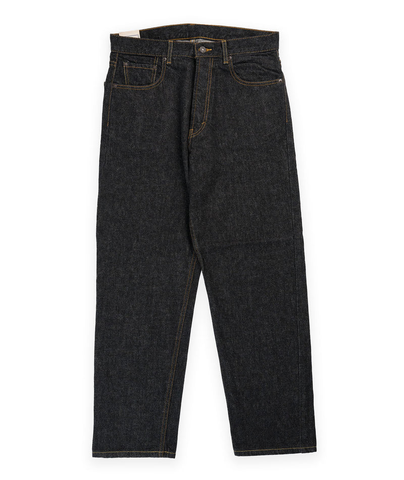 Beams Plus 5 Pocket wide denim - Black