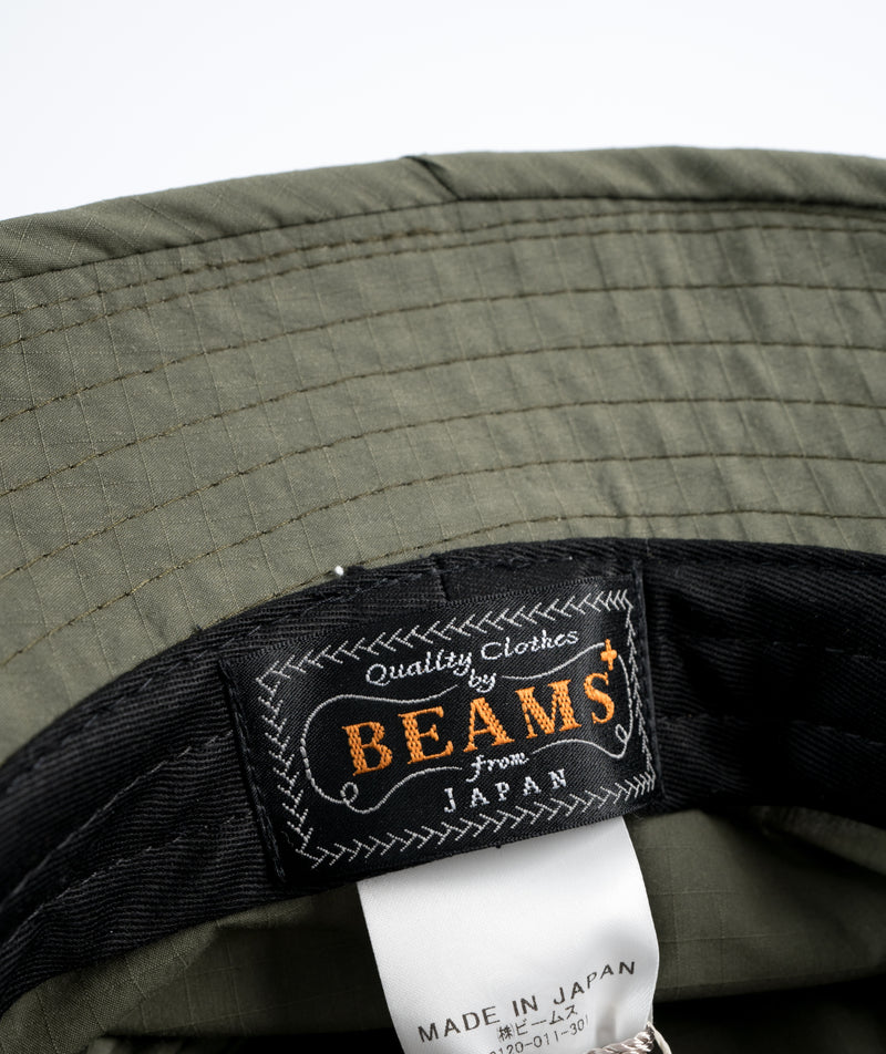 Beams Plus Jungle Hat Ripstop Indigo - Olive