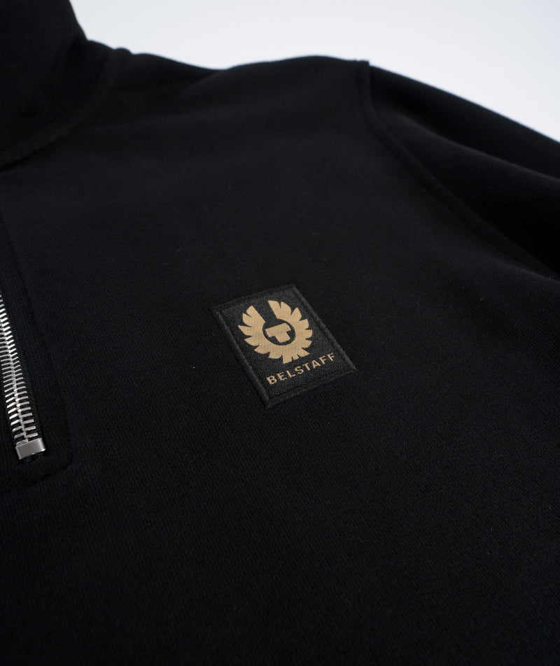 Belstaff  Quarter Zip Sweatshirt - Black