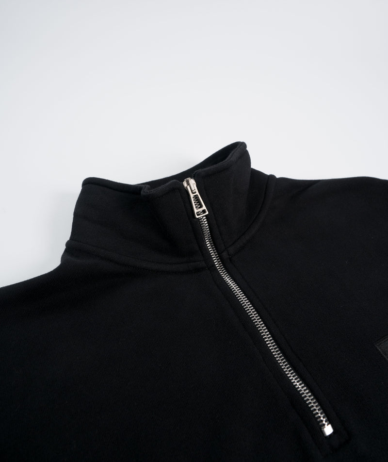 Belstaff  Quarter Zip Sweatshirt - Black