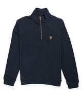 Belstaff  Quarter Zip Sweatshirt - Dark Ink