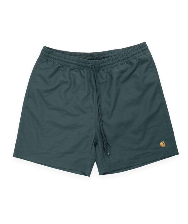 Carhartt WIP Chase Swim Trunks - Botanic/Gold