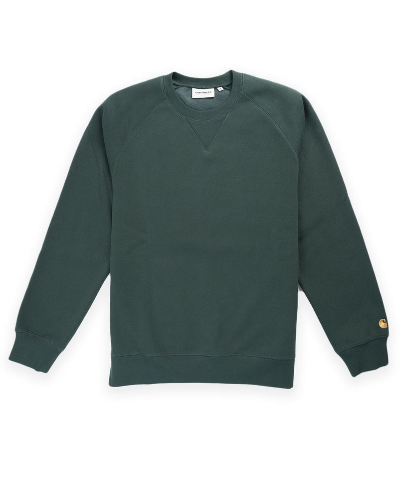 Carhartt WIP Chase Sweat - Discovery Green/Gold