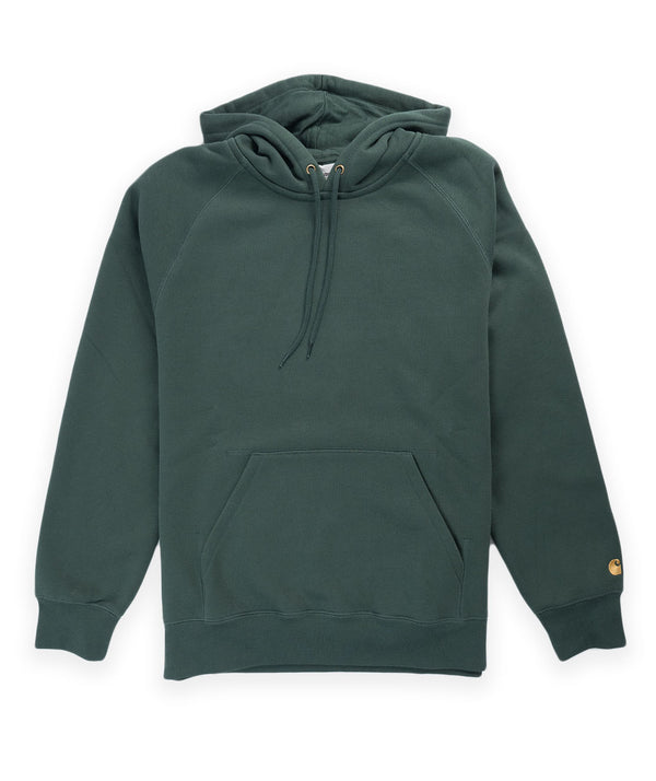 Carhartt WIP Hooded Chase Sweat - Discovery Green/Gold