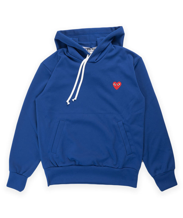 CDG Play Heart Hooded Sweat - Blue