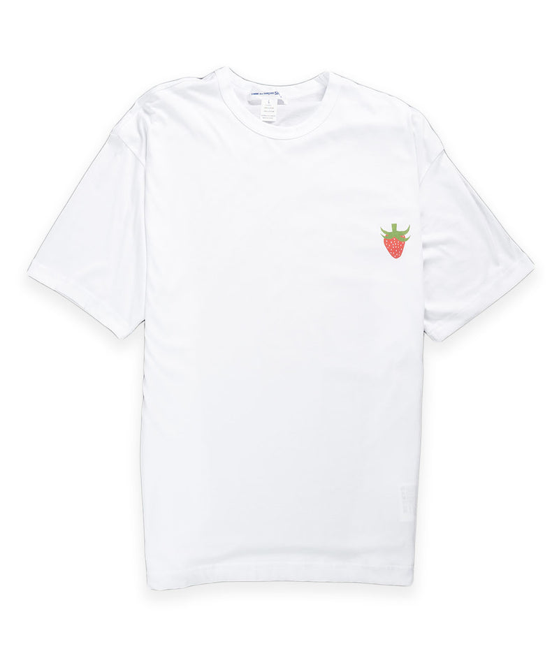 CDG Shirt Brett Westfall Strawberry T-Shirt - White