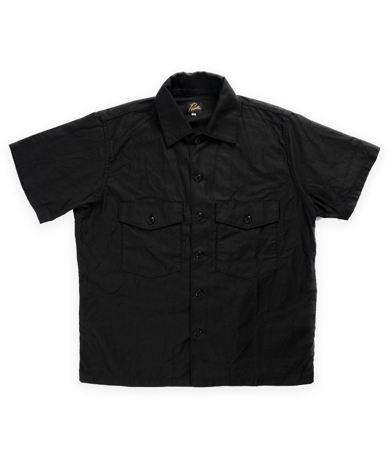 Needles Short Sleeve Fatigue Shirt - Black