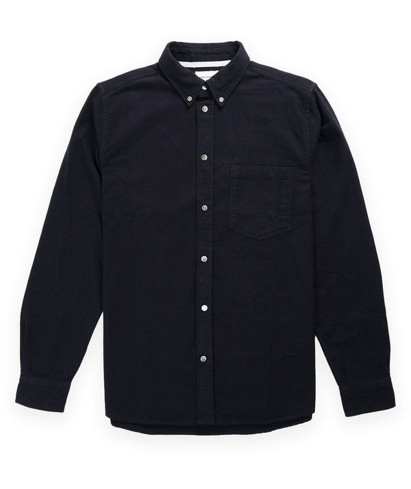 Norse Projects Anton Organic Flannel Shirt - Dark Navy